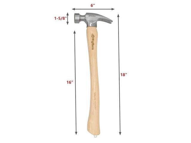 BIG HORN 15101 21 Oz Curved Handle Framing Hammer (BJ21FM)