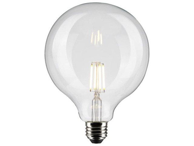 SATCO S21252 6 Watt G40 LED Lamp, Clear, Medium Base, 90 CRI, 2700K, 120 Volts