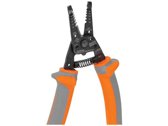 KLEIN TOOLS 11055RINS 7.7' Wire Stripper and Cutter 10-18 AWG Solid; 12-20 AWG