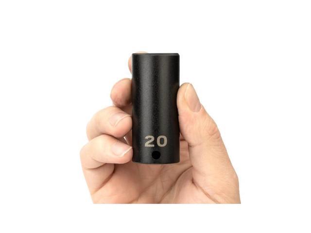 TEKTON SID13120 3/8 Inch Drive x 20 mm Deep 6-Point Impact Socket