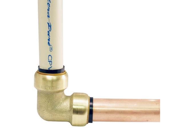 APOLLO FSBE346JR 3/4 in. Brass Push-To-Connect 90-Degree Elbow Jar (6-Pack), 6PK