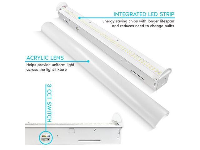 LUXRITE LR25181-1PK 2 FT Slim Linear LED Shop Light 3 CCT Selectable