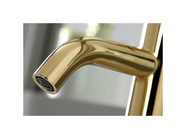 KINGSTON BRASS LS8222DL SingleHandle Bathroom Faucet with Push PopUp, Polished