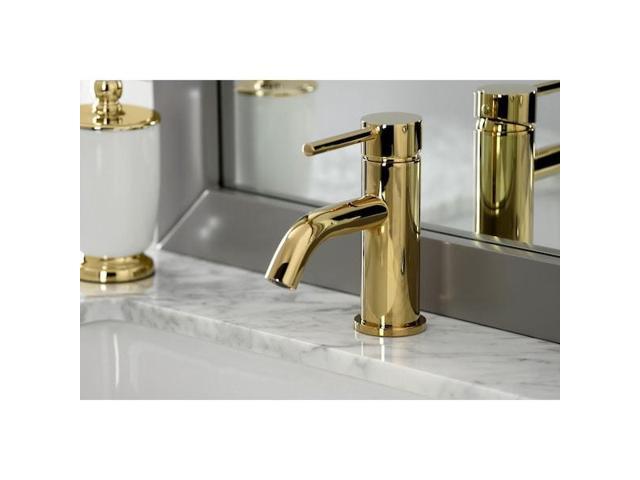 KINGSTON BRASS LS8222DL SingleHandle Bathroom Faucet with Push PopUp, Polished