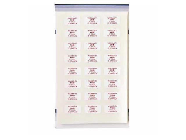 BRADY TL-PK-11 WARRANTY VOID IF SEAL IS BROKEN Labels, 0.375in H x 0.75in W,