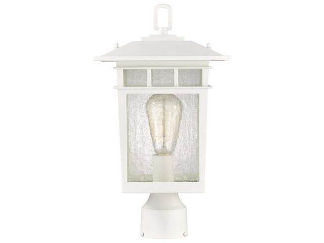 NUVO 60/5951 Cove Neck Outdoor Large Post Lantern 1 Light White Finish