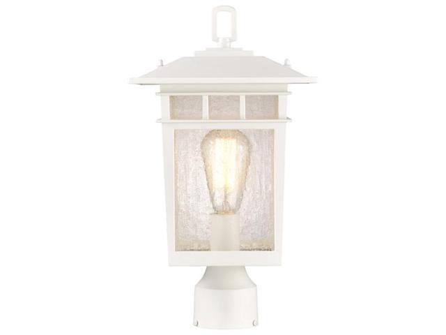 NUVO 60/5951 Cove Neck Outdoor Large Post Lantern 1 Light White Finish