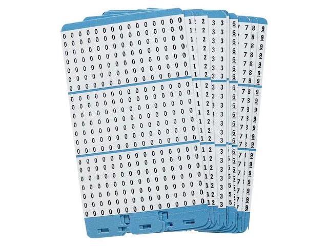 BRADY PWM-0-9 Porta-Pack Wire Marker Book Refill Repositionable Vinyl Cloth 0