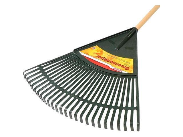 TRUE TEMPER 64309 23-1/2 in Poly Poly Leaf Rake, 54 in L