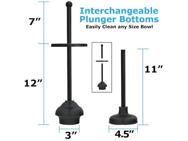BLUE DONUTS BD3934622 Toilet Brush and Plunger Set Toilet Plunger Toilet Brush
