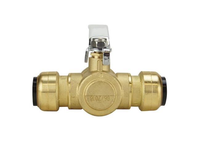 APOLLO FSBBV334 3/4 in. Brass Push-To-Connect 3-Way Ball Valve