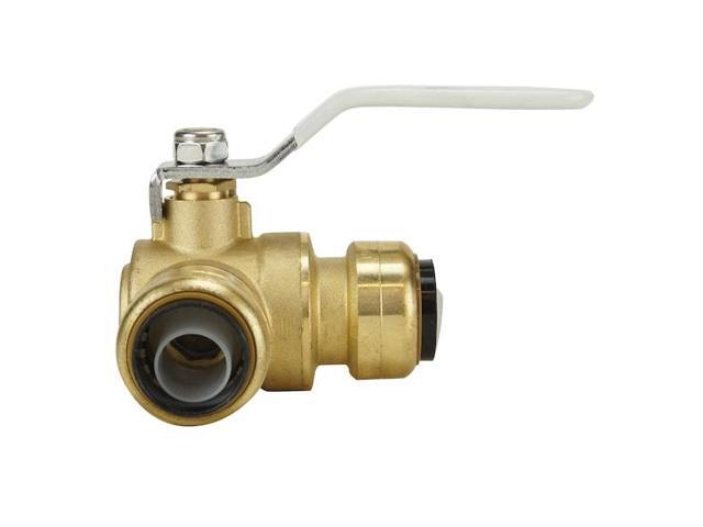 APOLLO FSBBV334 3/4 in. Brass Push-To-Connect 3-Way Ball Valve