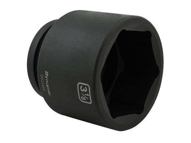 DYNAMIC D025389 1' Drive Standard Socket, Black Phosphate, Tools 3-1/8' X 1'