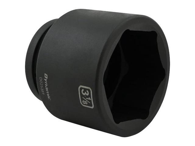 DYNAMIC D025389 1' Drive Standard Socket, Black Phosphate, Tools 3-1/8' X 1'