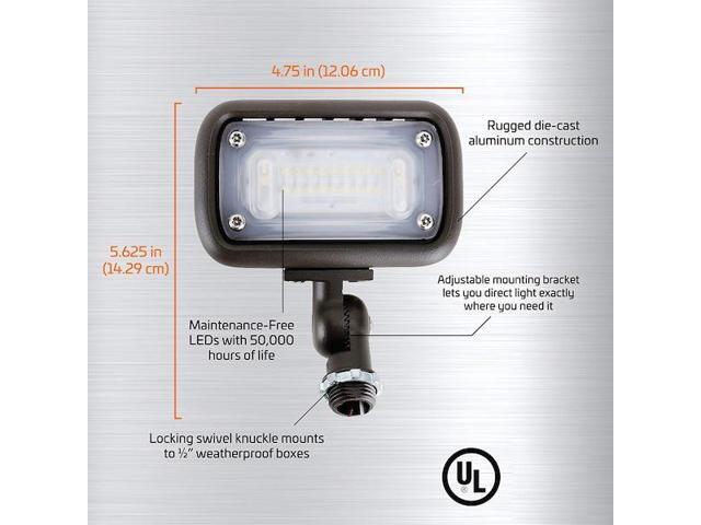 NEWHOUSE LIGHTING WW15BRZ Outdoor 15W LED Landscape Wall Wash Flood Light,