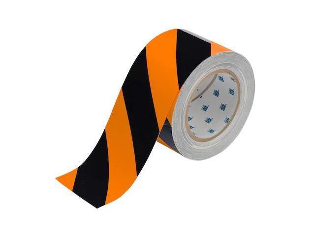 BRADY 132434 Floor Marking Tape Polyester with Polyester Overlaminate Black,