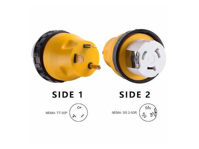 SUPERIOR ELECTRIC RVA1510L Plug Adapter, Locking, 2-50R, TT-30P,
