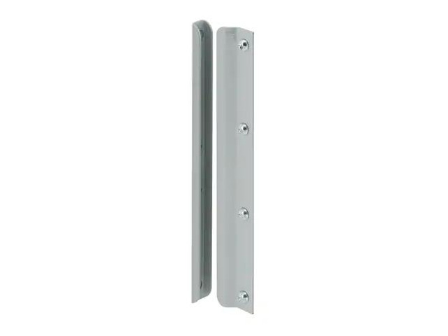 PRIME-LINE U 9513 Steel Latch Shield for Swing-In Doors, 12 Inch, Gray (Single