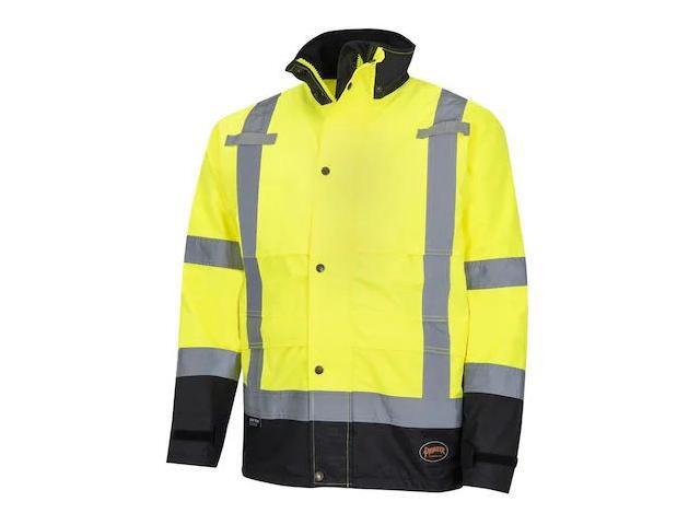 PIONEER V1200261U-XL Ripstop Jacket,Green,XL, Zipper with Snap Storm Placket,