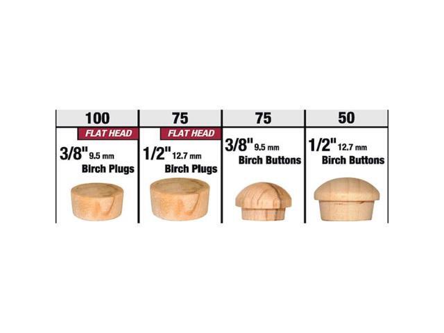 MILESCRAFT 5347 Wood Plug Kit 300 pcs. - Variety Pack - Assorted 3/8 and 1/2