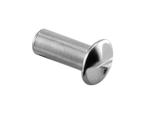 PRIME-LINE 651-0648 One Way Barrel Nut, #10-24 x 1/2 in., Chrome Plated Steel