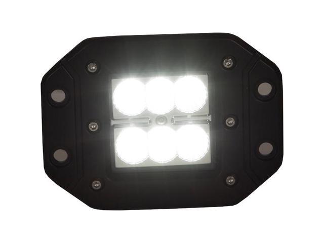 BUYERS PRODUCTS 1492138 3 Inch Square LED Clear Recessed Flood Light