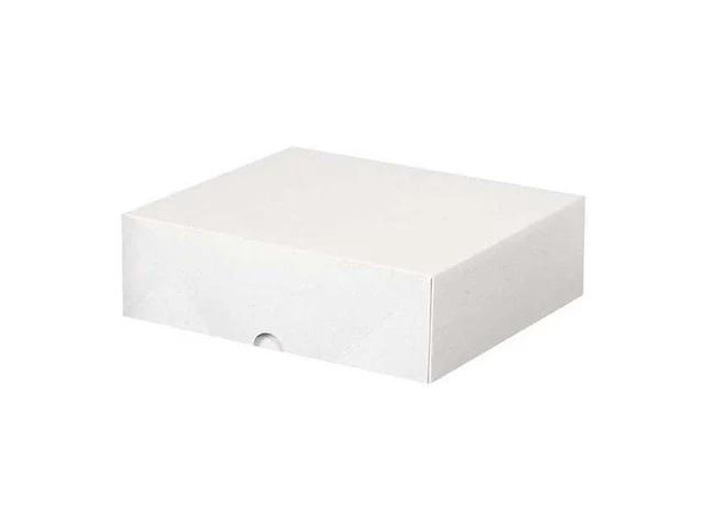 PARTNERS BRAND S2 8 5/8 in x 9 1/2 in x 3 in Stationery Folding Cartons, White,