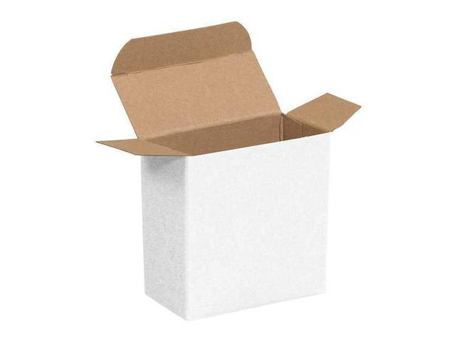 PARTNERS BRAND RTC7W 1 5/8 in x 9/16 in x 1 5/8 in Reverse Tuck Folding Carton,