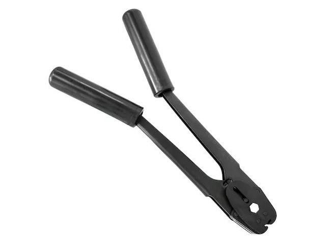 PARTNERS BRAND SST11234 Single Notch Steel Strapping Sealer, 3/4', Black, 1/Case