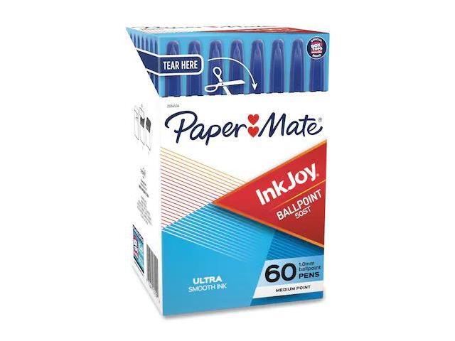 Paper Mate 2014534 InkJoy 50ST Ballpoint Pens, Medium Point (1.0mm), Blue, 60 Count