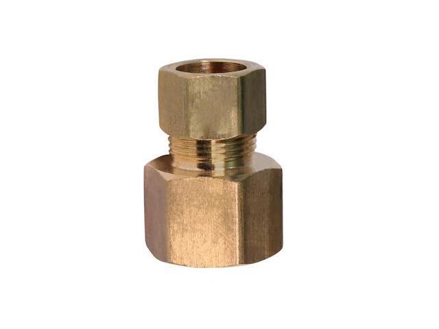 EVERFLOW C66R-1412-NL 1/4' O. D. COMP x 1/2' FIP Reducing Adapter Pipe Fitting,