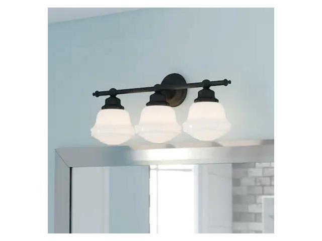 vaxcel w0170 huntley 3 light vanity light, oil rubbed bronze finish