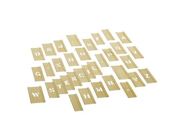 REESE INTERLOCKING STENCILS 10026 Stencil, Combination Set, Letters, 1/2 in