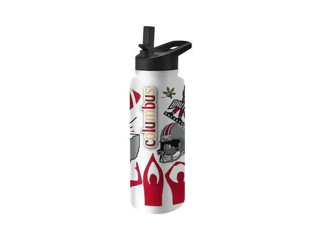 LOGO BRANDS 191-S34QB-63 Ohio State 34oz Native Quencher Bottle
