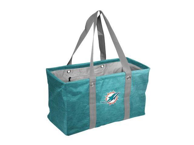 LOGO BRANDS 617-765-CR1 Miami Dolphins Crosshatch Picnic Caddy