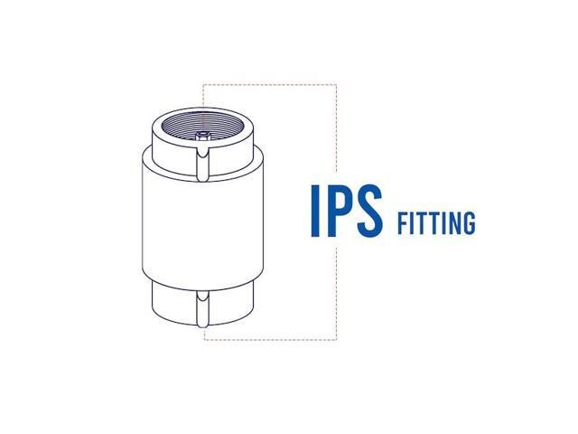 EVERFLOW 150T200-NL FIP Inline Spring Loaded Check Valve, Cast Brass 2'