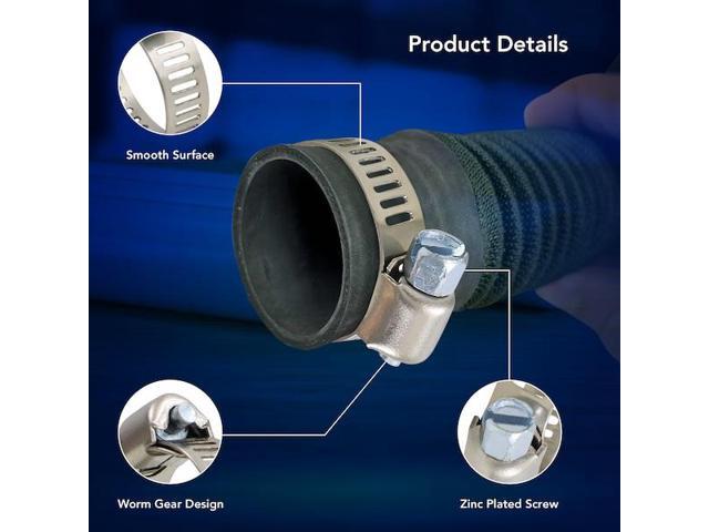 EVERFLOW 5710SSHCA Stainless Steel Worm Drive Hose Clamps 1/2 ''- 1-1/16''
