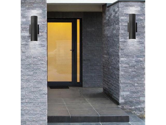 NUVO LIGHTING 62/1144R1 2-Light LED Large Up and Down Sconce Fixture Black