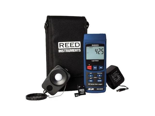 REED INSTRUMENTS R8100SD-KIT REED Data Logging Light Meter with Power Adapter