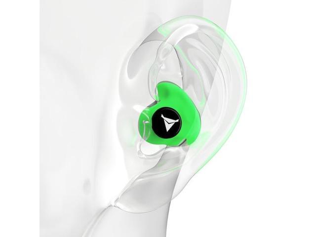 DECIBULLZ PLG1-GRN Custom Molded Earplugs Hi Vis Green, 31 NRR, Simple DIY