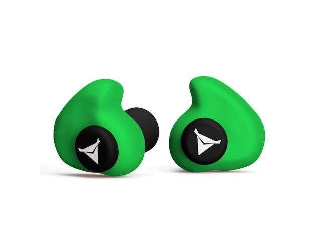 DECIBULLZ PLG1-GRN Custom Molded Earplugs Hi Vis Green, 31 NRR, Simple DIY