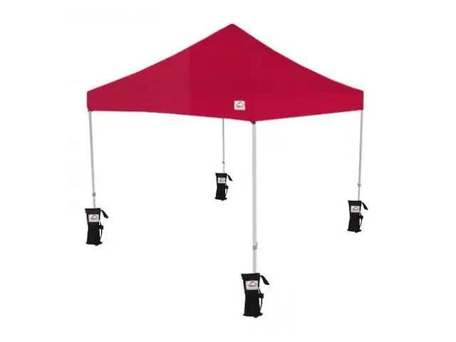 IMPACT CANOPY 283020204 TL Kit 10 FT x 10 FT , 210d Top Red, Roller Bag, and