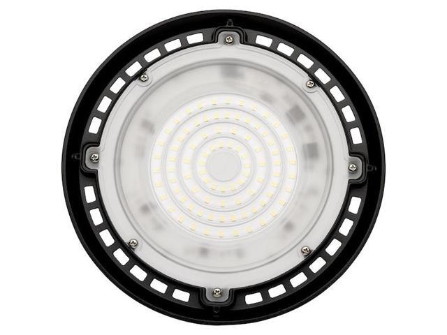 NUVO 65/964 80 Watt Hi-Pro Shop Light with Plug - 8 in. Dia. - 4000K - Black