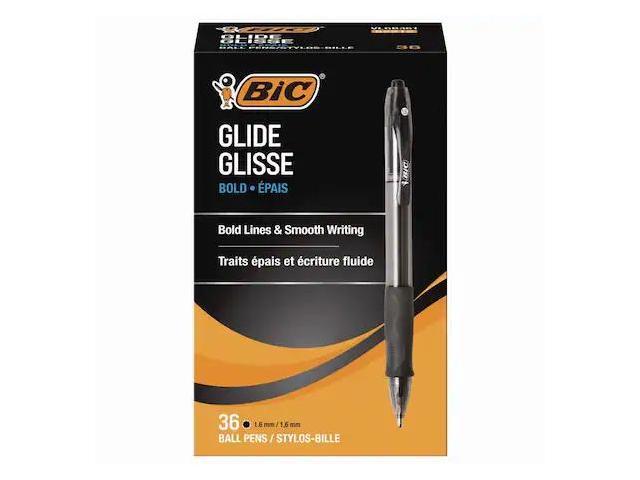 BIC Velocity Retractable Ball Pen Black Ink 1.6 mm 36/Pack VLGB361BK