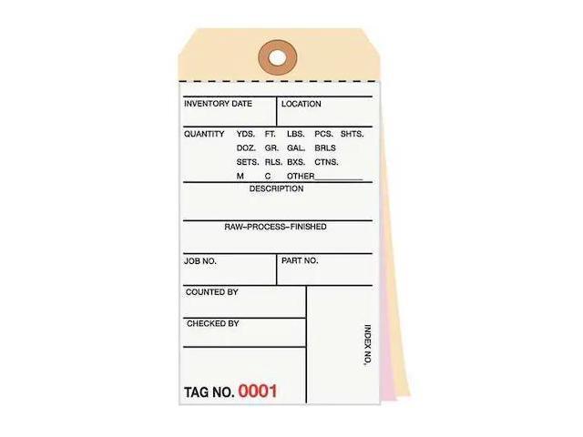 PARTNERS BRAND G16171 Inventory Tag,6 1/4x3 1/8,PK500, 10 Point Cardstock, 6 PARTNERS BRAND G16171 Inventory Tag,6 1/4x3 1/8,PK500, 10 Point Cardstock, 6