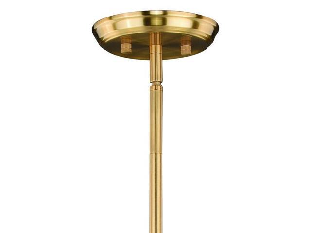 VAXCEL H0178 Kedzie 6 Light 2 Tier Brass Mid-Century Modern Chandelier
