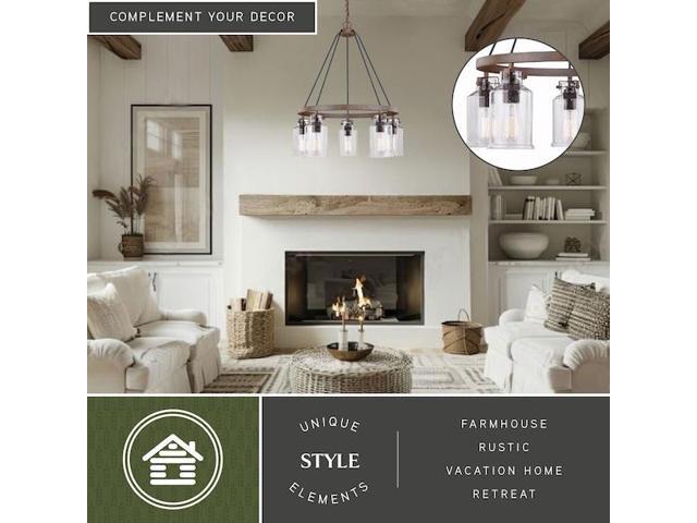 VAXCEL H0198 Milone 5L Chandelier Bronze