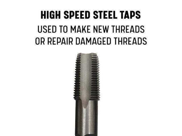 Drill America DWT64005 DWT Series Qualtech High-Speed Steel Pipe Tap, 1/8'-27 NPT