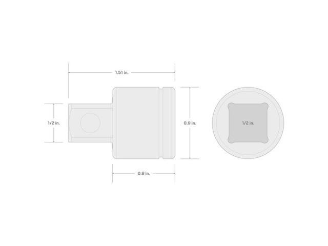 TEKTON SHA21101 1/2 Inch Drive x 1-1/2 Inch Mini Extension