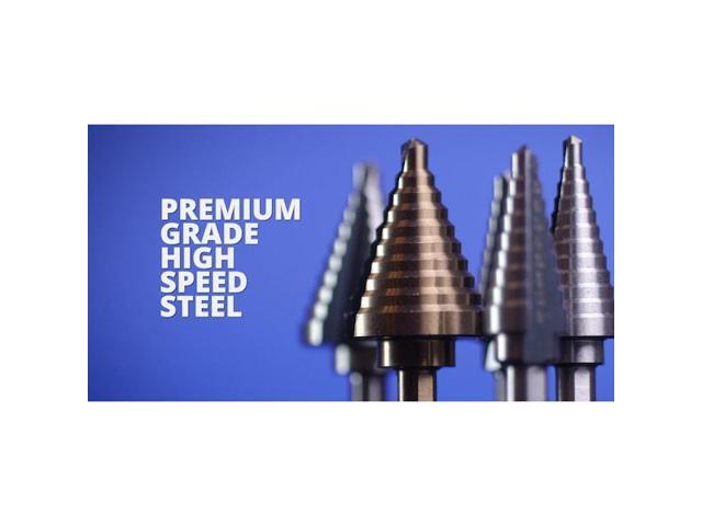 DRILL AMERICA VAC3HEX No 3 HSS Quick Change Hex Shank Step Drill Bit (1/4' -